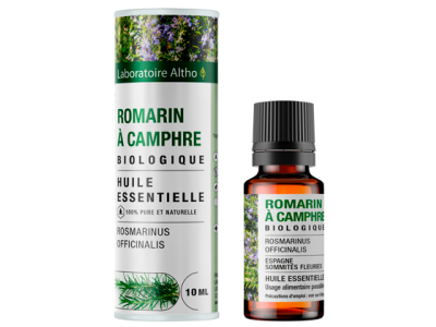 L'Herbier de Sophie - Huile essentielle de Romarin à Camphre BIO - Altho-10 ml 